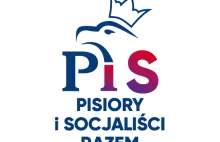 Wyciekło logo koalicji PiS + Lewica - koloryzowane