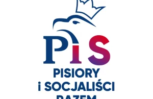 Wyciekło logo kolicji PiS + Lewica - koloryzowane