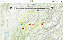 Ta mapa pozwala śledzić na żywo wyścig Tour de France.