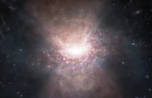 ALMA dostrzega cień wypływu molekularnego z kwazara, gdy Wszechświat miał...
