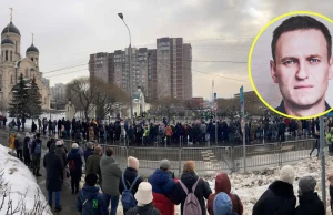 Pogrzeb Aleksieja Nawalnego. Tłumy na ulicach i w internecie