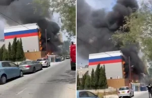 Cypr: Pożar rosyjskiego centrum. Kłęby czarnego dymu i rozległe szkody