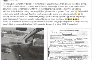 Kontrolerzy Poczty Polskiej robią zdjęcia zaparkowanym autom. Sprawdzają, czy