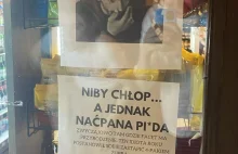 Poznański sklep nie patyczkuje się ze złodziejami. Obraźliwe kartki na witrynie