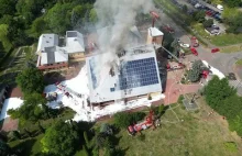 eko-kościół zapalił się w Sosnowcu
