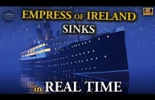 Katastrofa statku RMS Empress of Ireland w czasie rzeczywistym. 1012 ofiar.