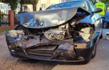 policjant sprawcą wypadku, miał 1.8 promila