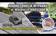 Analiza wypadku drogowego na Woronicza w Warszawie