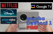 Projektor WANBO DaVinci 1 Pro - świetny projektor z systemem Google TV