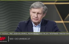 Balcerowicz o likwidacji 500+