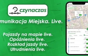 Stworzyłem mapę GPS pojazdów komunikacji miejskiej