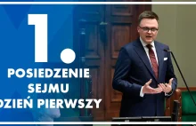 ślubowanie Łukasza Litewki na posła zakończone słowami "tak mi dopomóż Bóg"