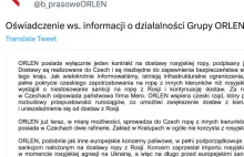 Orlen importował ropę z rosji, ale się nie cieszył