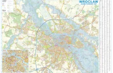 Mapa powodzi we Wrocławiu 1997