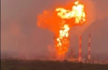 Samochodem wjechał w licznik gazu. Doszło do wybuchu [VIDEO]