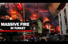 Ogromny pożar w Çanakkale domy i meczet w ogniu! (2025)
