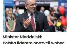 Minister Niedzielski: Polska liderem opozycji wobec BigPharmy