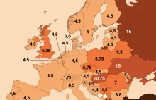 Stopy procentowe w Europie. Tak wypada Polska na tle innych krajów