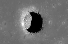 Odkryto ogromne i głębokie jaskinie na Księżycu