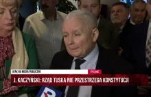 Kaczyński: Ludzie, którzy są odpowiedzialni za atak na wolne media, zasiądą...