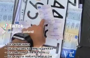 Rafał Mekler na X: Ukraińcy reklamują swoje usługi w zakresie rejestracji aut w