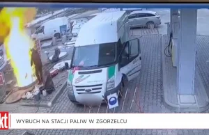 Zgorzelec. Wybuch na stacji paliw. Przerażające wideo. Zginęła jedna osoba