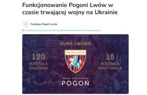 Funkcjonowanie Lwowskiego Klubu Sportowego Pogoń jest zagrożone.