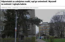 Odpowiadał za zabójstwo matki, sąd go uniewinnił. Wyszedł i...