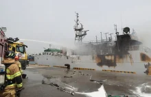 Korea Południowa: Zapalił się rosyjski statek. Cztery osoby nie żyją