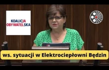 Koalicja Obywatelska - ws. sytuacji w Elektrociepłowni Będzin