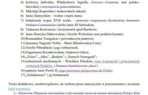 Kulturkampf, Grunwald, rzeź wołyńska i inne - skreślone z podstawy