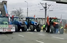 Duży protest rolników. Wojewoda apeluje, by unikać jazdy obwodnicą Wrocławia i a