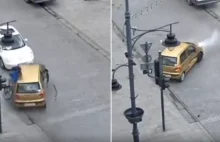 Pościg za pijanym 27-latkiem w Łodzi. Dramatyczny finał, rowerzysta ciężko ranny