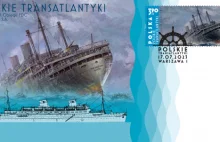 Słynne polskie transatlantyki na znaczkach pocztowych