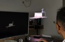 Użycie wentylatora hologramowego w 360 stopniach