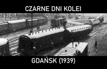 Wykolejenie pociągu pospiesznego w Gdańsku (1939) - Czarne Dni Kolei.