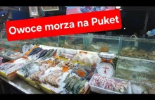 Market i restauracje z owocami morza. Rawai na Puket.