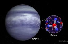 Webb identyfikuje metan w atmosferze egzoplanety