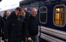 Premier Tusk do Kijowa dojechał pociągiem Ukrzaliznytsia