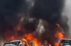 Potężna eksplozja w Mediolanie. Samochody i budynki w ogniu [FILMY] - RMF 24