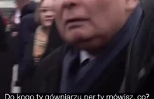 Kaczyński daje się sprowokować i wulgarnie wyzywa obcych ludzi