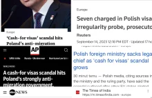 Światowe agencje piszą o aferze wizowej w Polsce