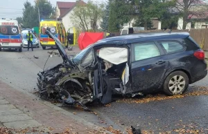 tragiczny wypadek obok Kielc