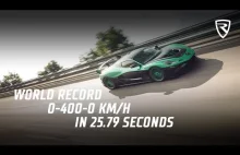 od 0 do 400km/h z wyhamowaniem do 0 w 25,79s