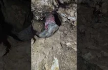 KOBIETA w jaskiniowym ZACISKU cz. 2 | The WOMAN in a cave SQUEEZE part 2 | CAVE