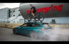 BMW M3 Touring (2023) TEST Na rowerze samochodem [4k]