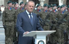 Premier Donald Tusk w Krakowie: 10 mld zł na Tarczę Wschód, umocnimy granicę