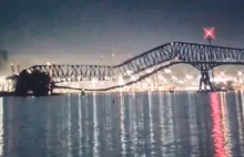 Kontenerowiec uderzył w most