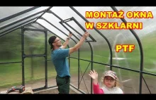 Okno z automatycznym otwieraczem do szklarni PTF Montaż od A do Z Greenhouse win