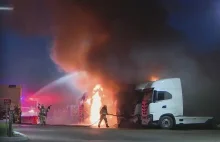 Pożar elektrycznych ciężarówek w siedzibie producenta. Straż wyklucza podpalenie